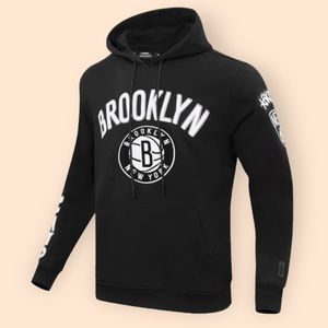 Mens XL Pro Standard Brooklyn Nets Basketball NBA Hoodie Hooded Sweatshirt Black